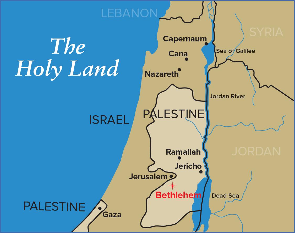 betlehem karta Betlehem, Jerusalem karta   Karta över Betlehem och Jerusalem (Israel) betlehem karta